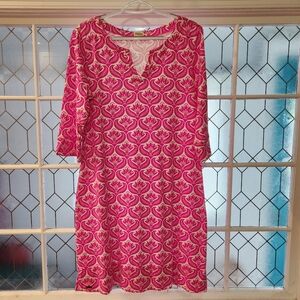 Hatley Pink & White Dress Cotton